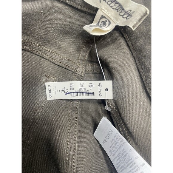 Madewell Kick Out Crop Pants in Garment-Dyed NWT Size 23 - Picture 4 of 8